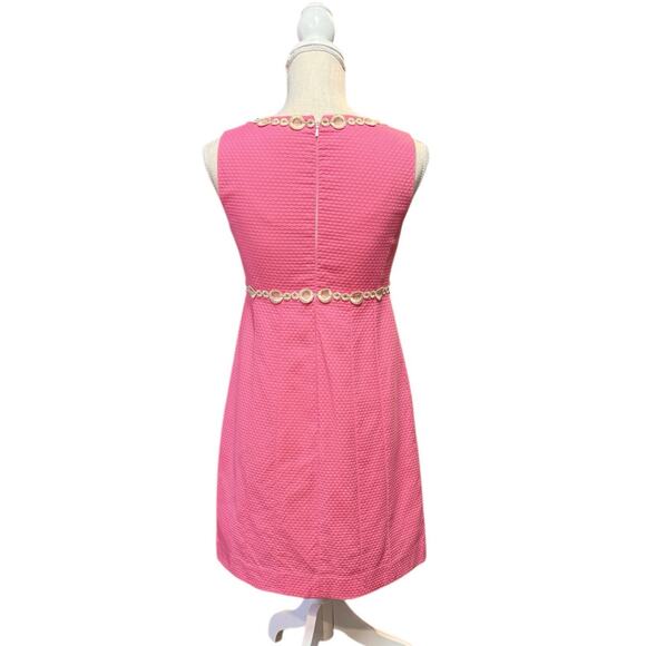 Lilly Pulitzer Pink Gold Rosie Shift Dress 0 Preppy Beachy Cruise Resort - Picture 10 of 13